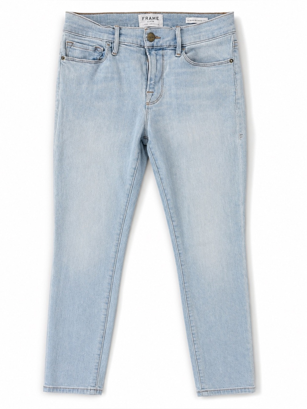 FRAME Le Skinny de Jeanne Crop Skinny Jeans Light Wash Size 27